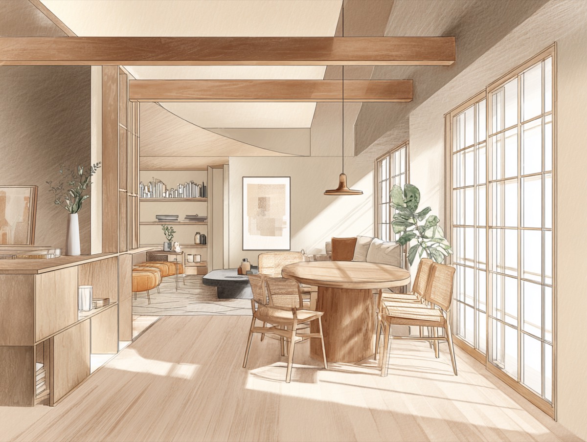 必要な範囲で相談できる住宅デザインのイメージ