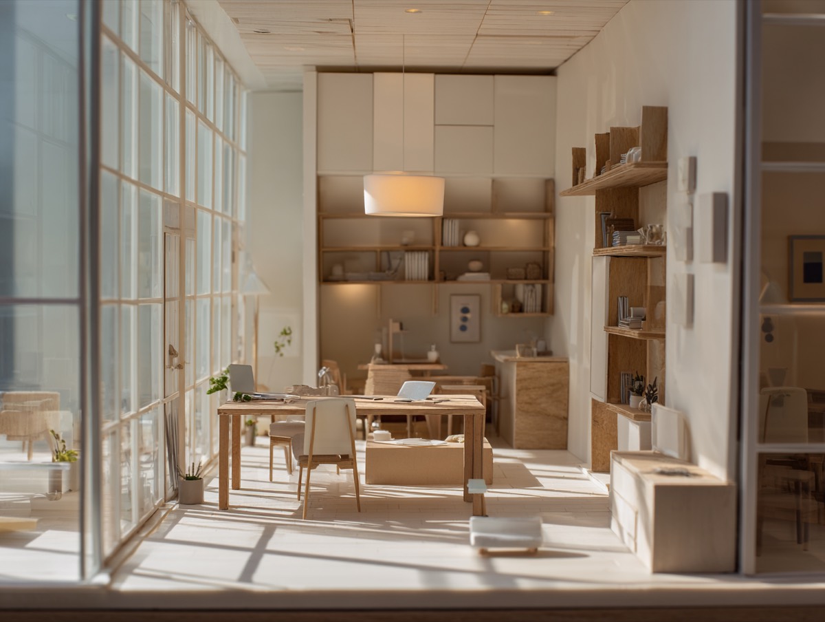 移転・実装伴走プランをイメージした小規模オフィス